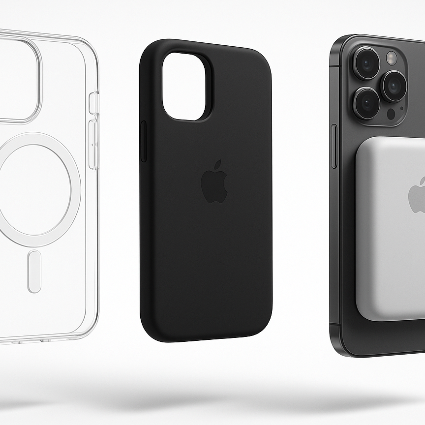 parfait juste pour la coque magsafe laisse la transparente et celle en siliconne noir 